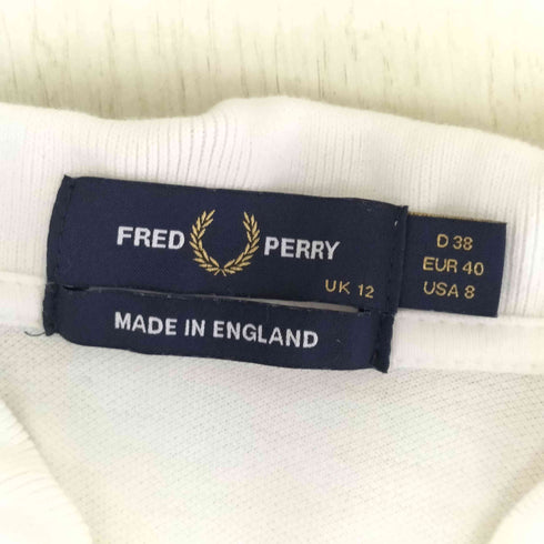 フレッドペリー FRED PERRY MADE IN ENGLAND ワンポイント刺繍ポロシャツ レディース JPN:40